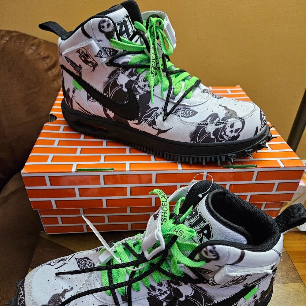 Air Force 1 Mid SP Lthr Off-White white/black Worn Only Once